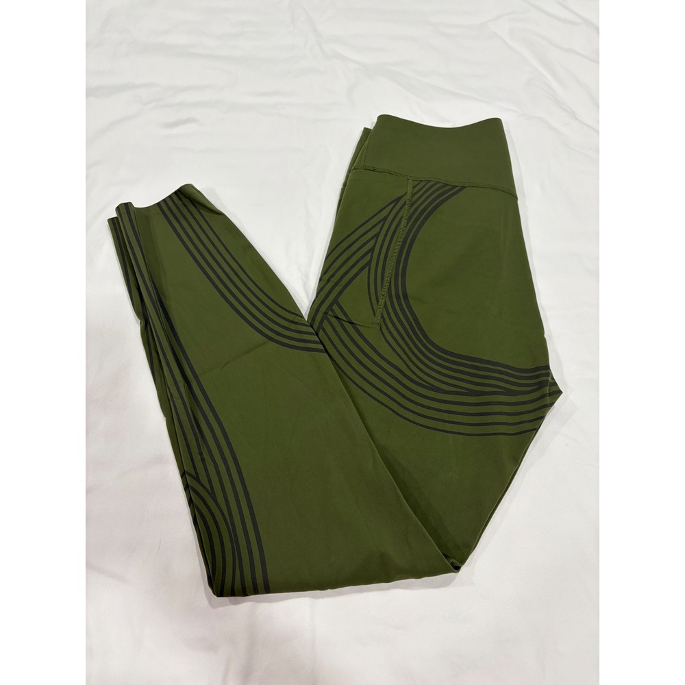 Fanka Body Sculpt Power Leggings Reversible Crossover Cross Waist Army Green